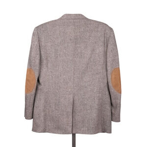 Stafford Classic Men's Lambswool Blazer w/ Elbow Patches Size 42R Career Office